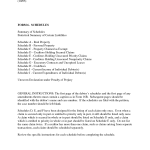 Form 6- Schedules